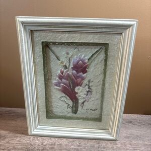Cheri Blum Floral Textured in Relief Ceramic Tiles  Magnolia And Ginger